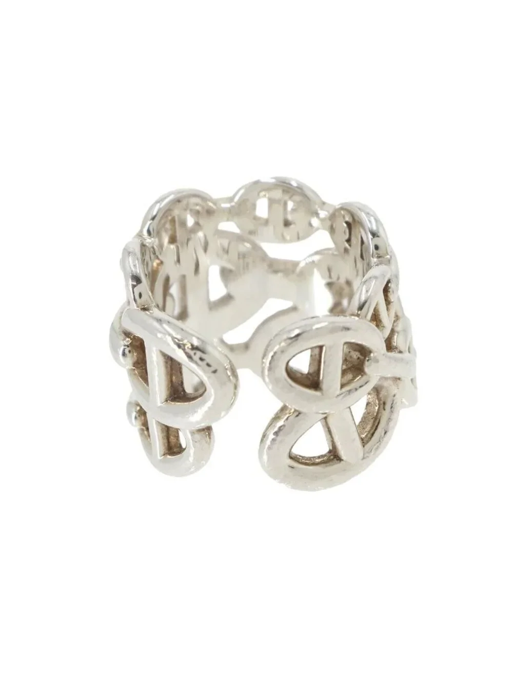 Hermes Chaine D'ancre GM 52 Ring 925 Sterling Silver